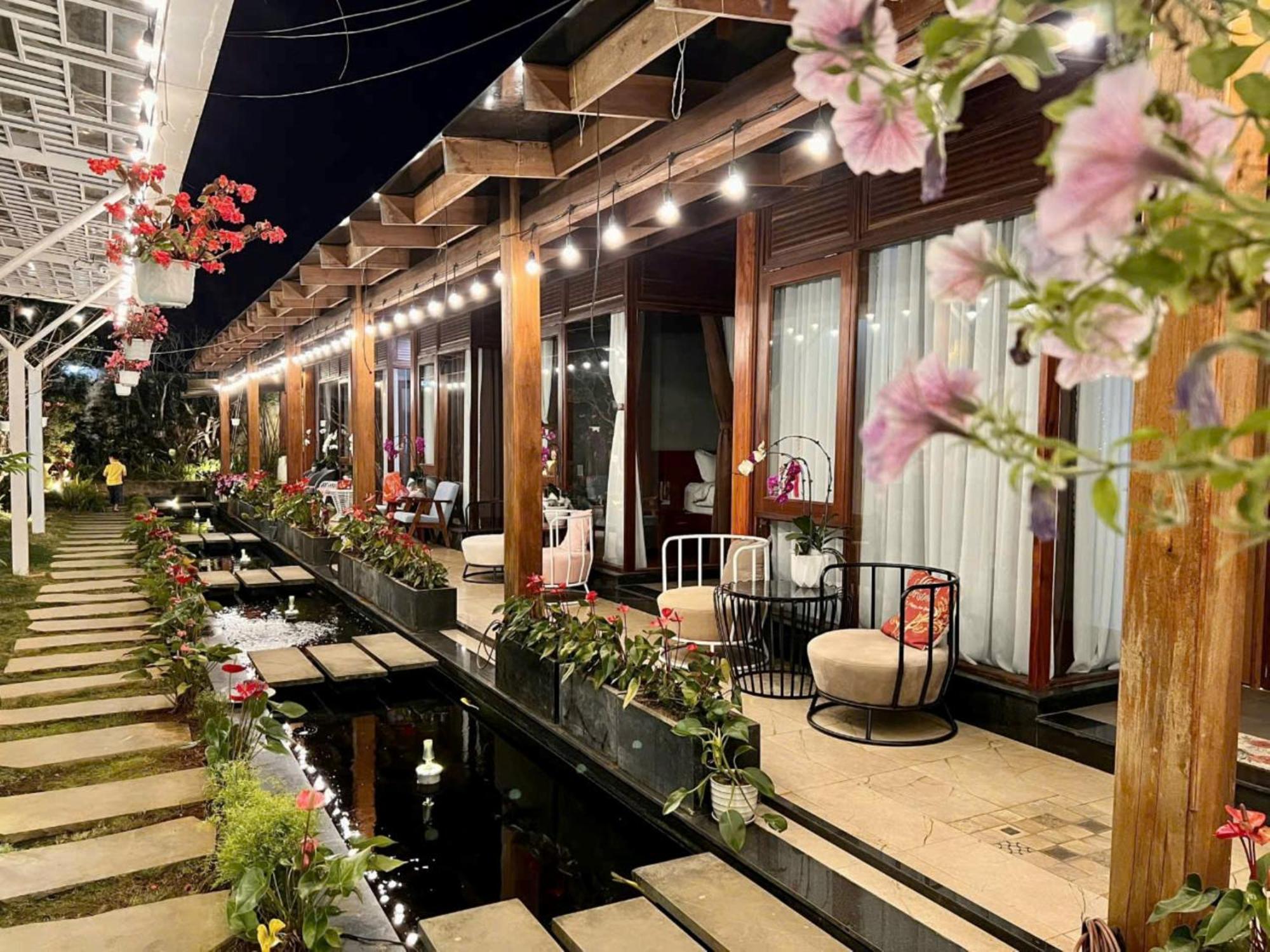 Vuon Tra Homestay Mang Den Kon Von Kla Bagian luar foto